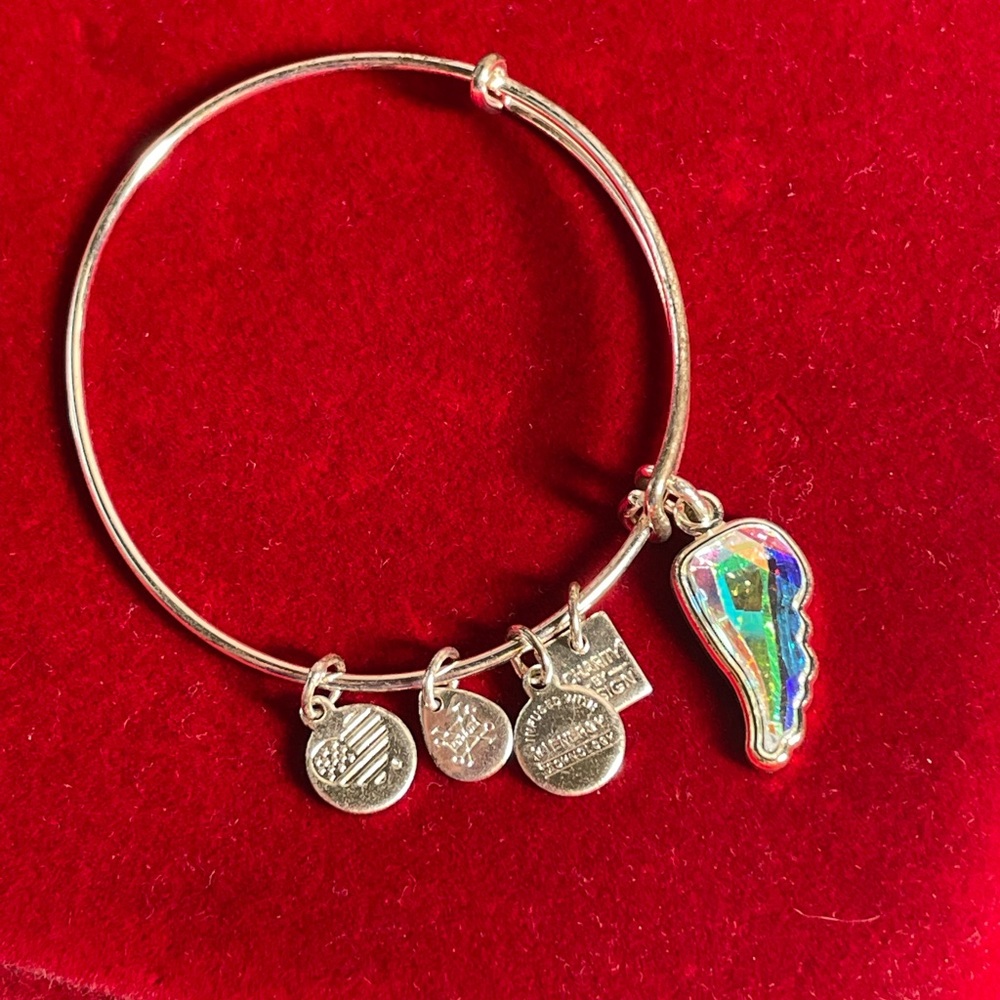 Alex and Ani Angel wing Charm Bangle Bracelet